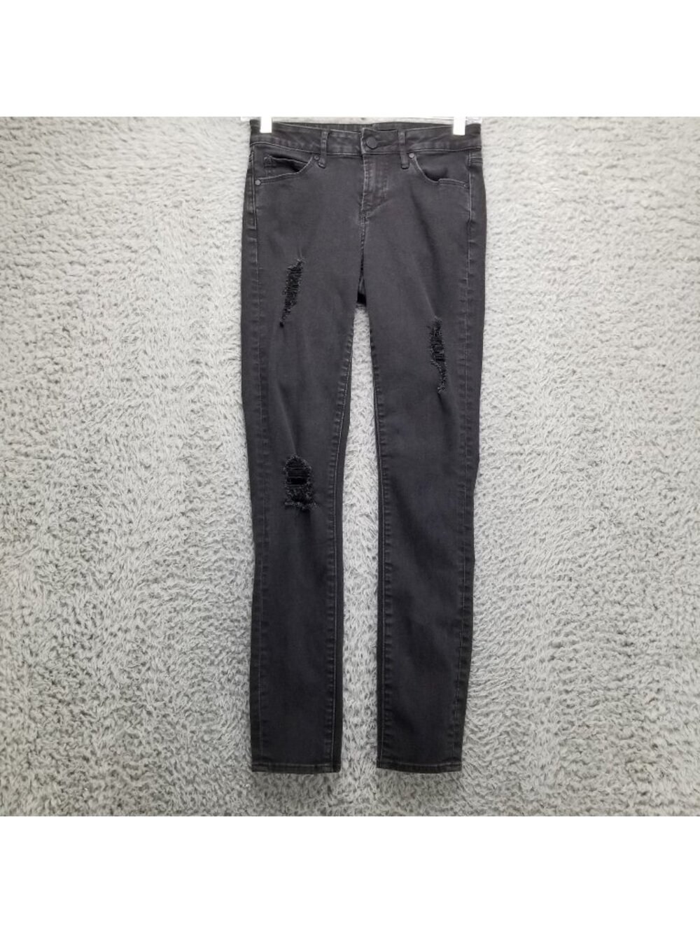 Articles of Society Jeans Womens 24 Black Karen Stretch Skinny Denim *Read*
